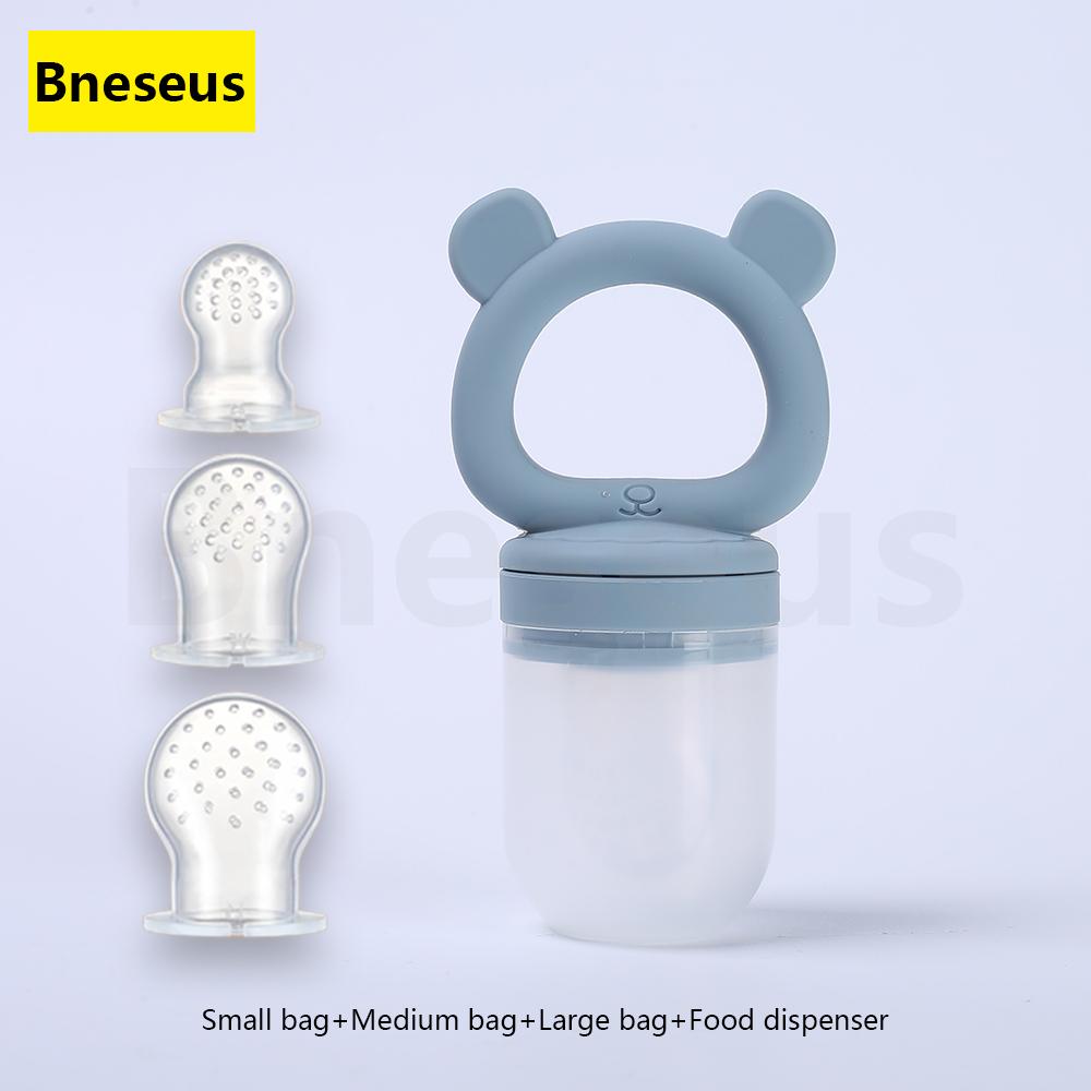 Non-Toxic Baby Food Processor Teether Pacifier Anti-Thumb-Sucking Molar Soothing Toy For Teething Discomfort & Mood Relief