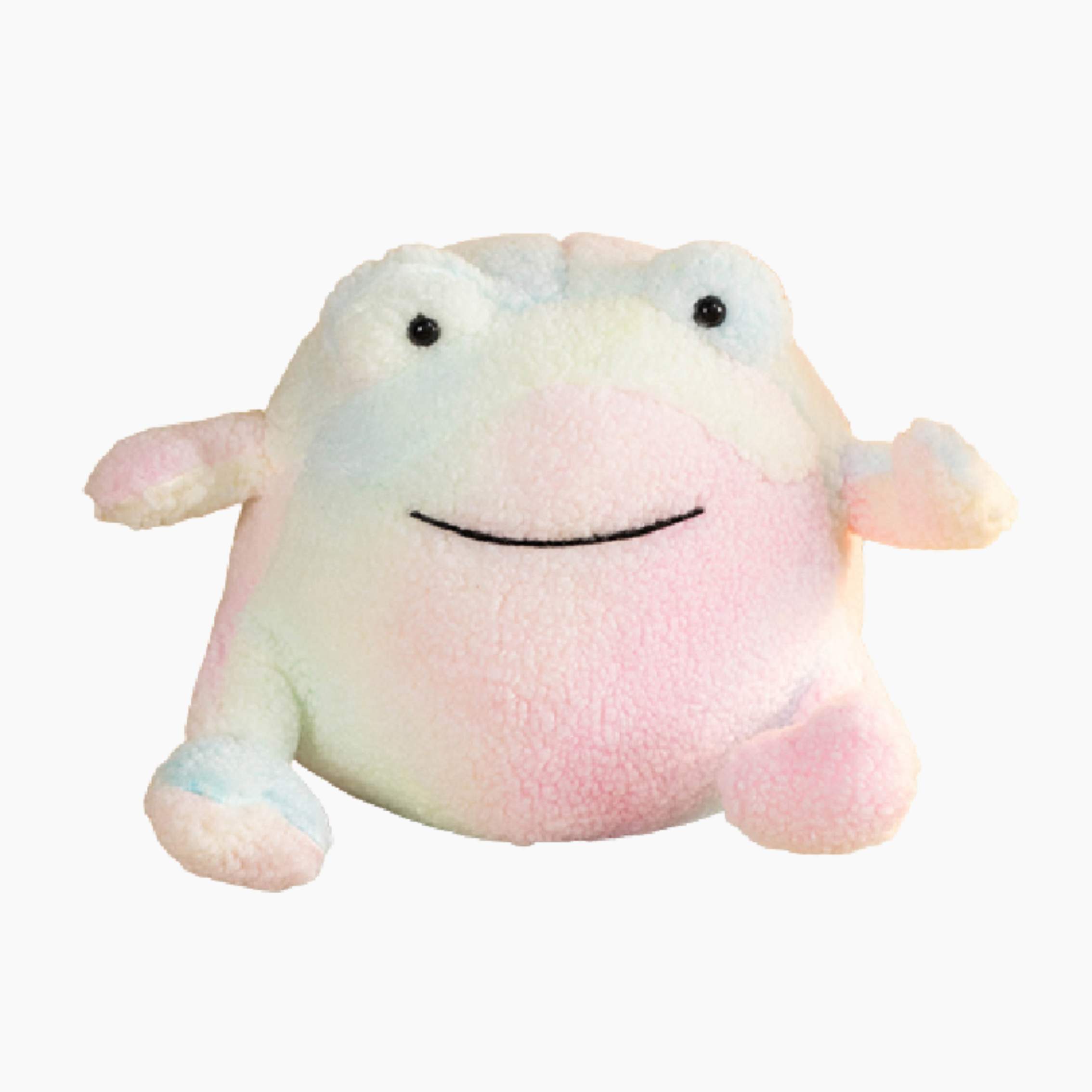 

Мягкая лягушка уродливая игрушка маленького размера тай-дай набивка ПП хлопок детская подушка игрушка 20cm/7.87in розовый