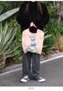 Ball Chain Authentic Large Cat Beige Shopping Bag Eco Bag 313109 & P.CAT (L, BEIGE)