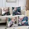 Lynette Anime Game Genshin Impact Pillow Case Square Pillow Bedroom Sofa Leisure Comfort Car Living Room Home Decoration 40X40