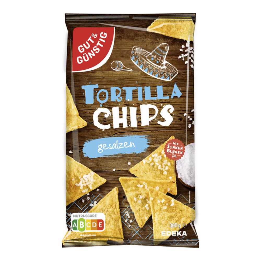 German Edeka Salt Tortilla Chips 300G