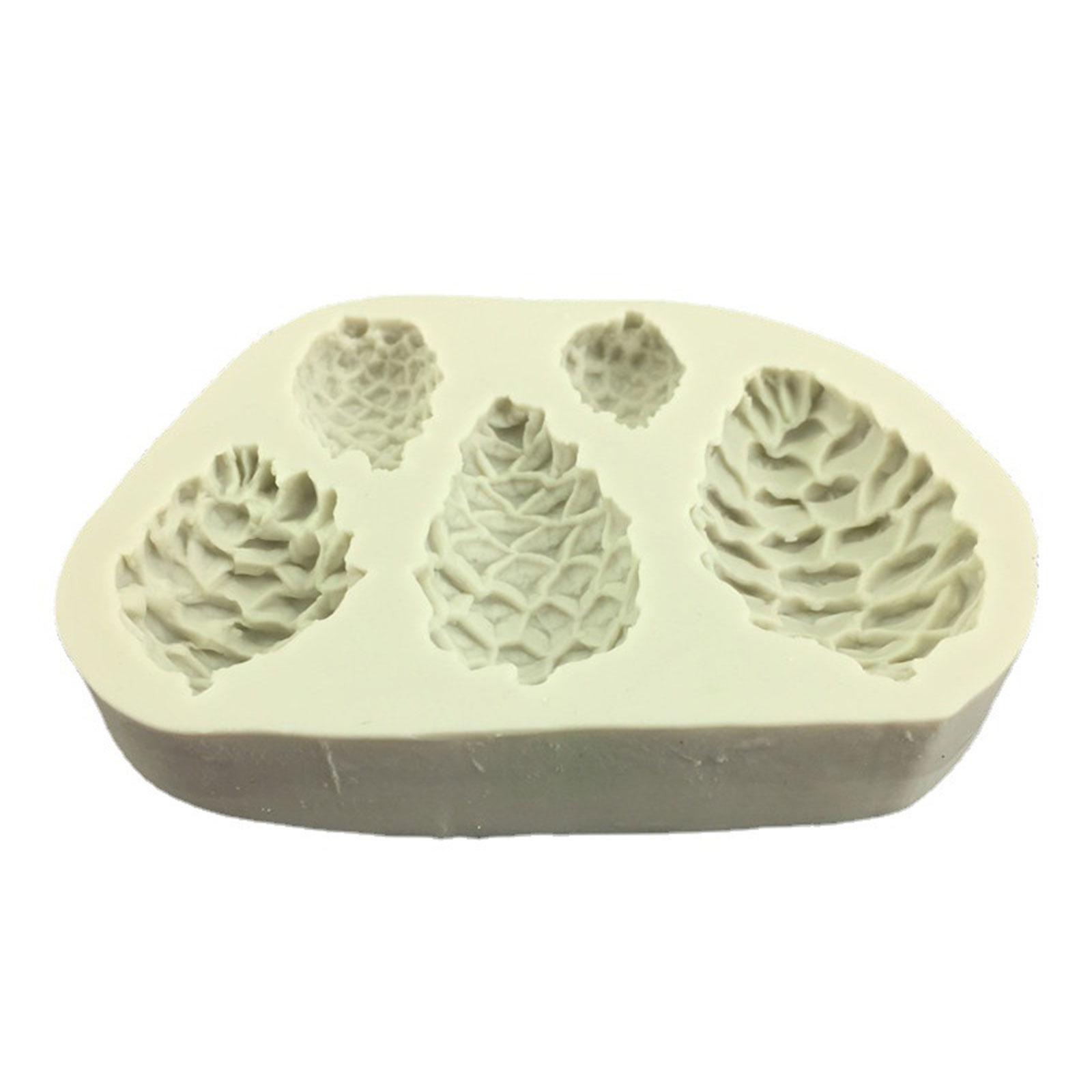 

5 Holes Chocolate Moulds Pine Cones Shape Baking Molds Fondant Moulds Silicone Cake Molds Perfect Gifts for Baking Lover
