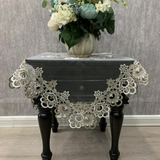 European Style Lace Tablecloth Set - Modern Minimalist Cover for Coffee Table, TV Cabinet, Dining Table