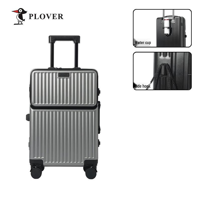 Plover Starry Front-Opening Aluminum Frame Suitcase