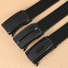 Pvc Men'S Belt Automatic Buckle Advanced Sense Casual Business Can Cut Automatic Buckle Men'S Belt Belt