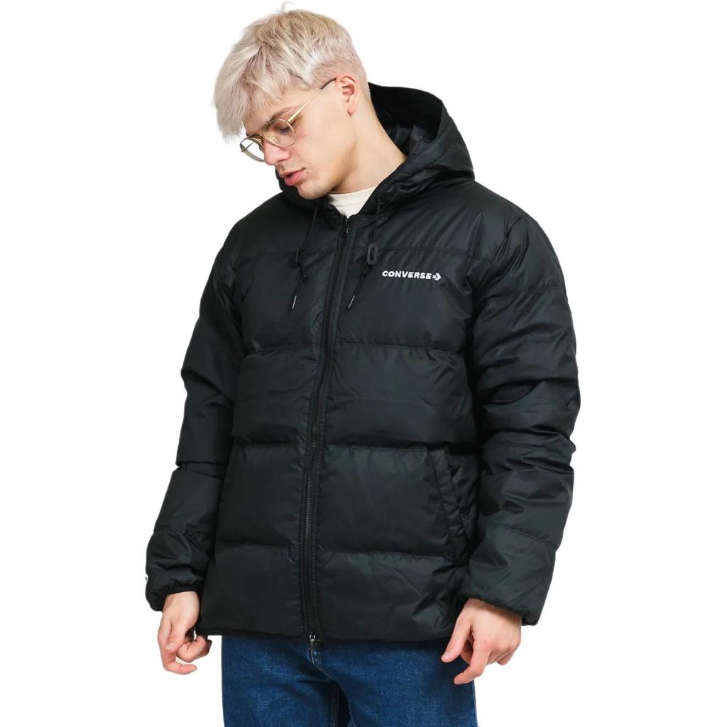 Converse Down Jacket Winter Men's Black (Unisex) Down Jackets 10021981 A01