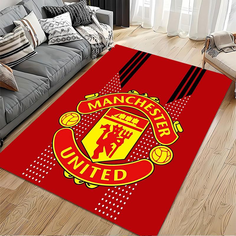 Manchester United Logo Carpet suitable as a non-slip mat for the living room or bedroom sofa