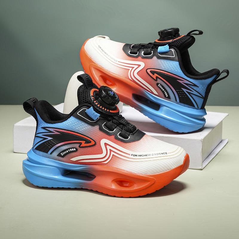 Boys' shoes, sports shoes, autumn 2025 new children's soft-soled non-slip running basketball shoes, medium and large children and students are bre