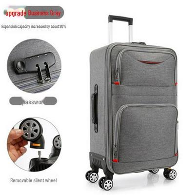 Mala Universal com Rodas de Grande Capacidade com Tecido Oxford Forte, Mala Trolley para Homem e Mulher, Tamanhos 24" e 28", Fechadura com Senha.