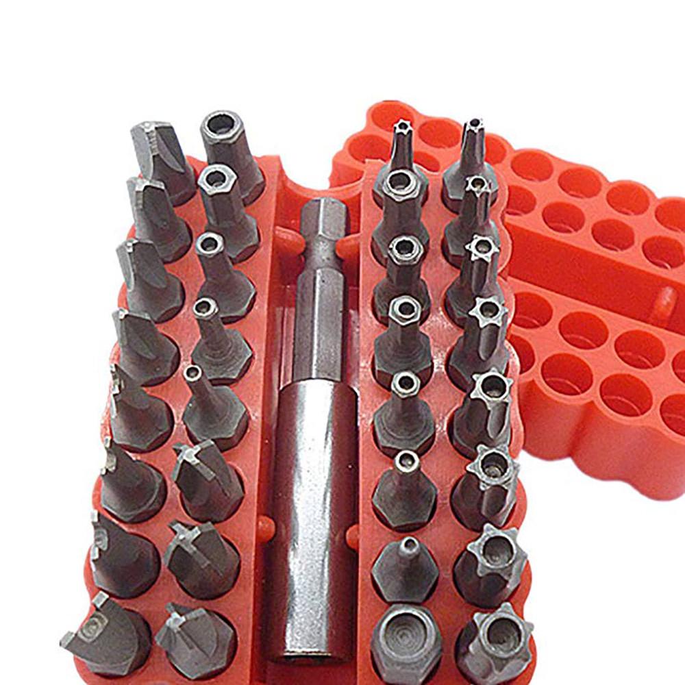 WD Source 33-teiliges Schraubendreher-Bit-Set: Hohle & Unregelmäßig geformte Bits, Innen-Sechskant-Bits für Akku-Bohrschrauber