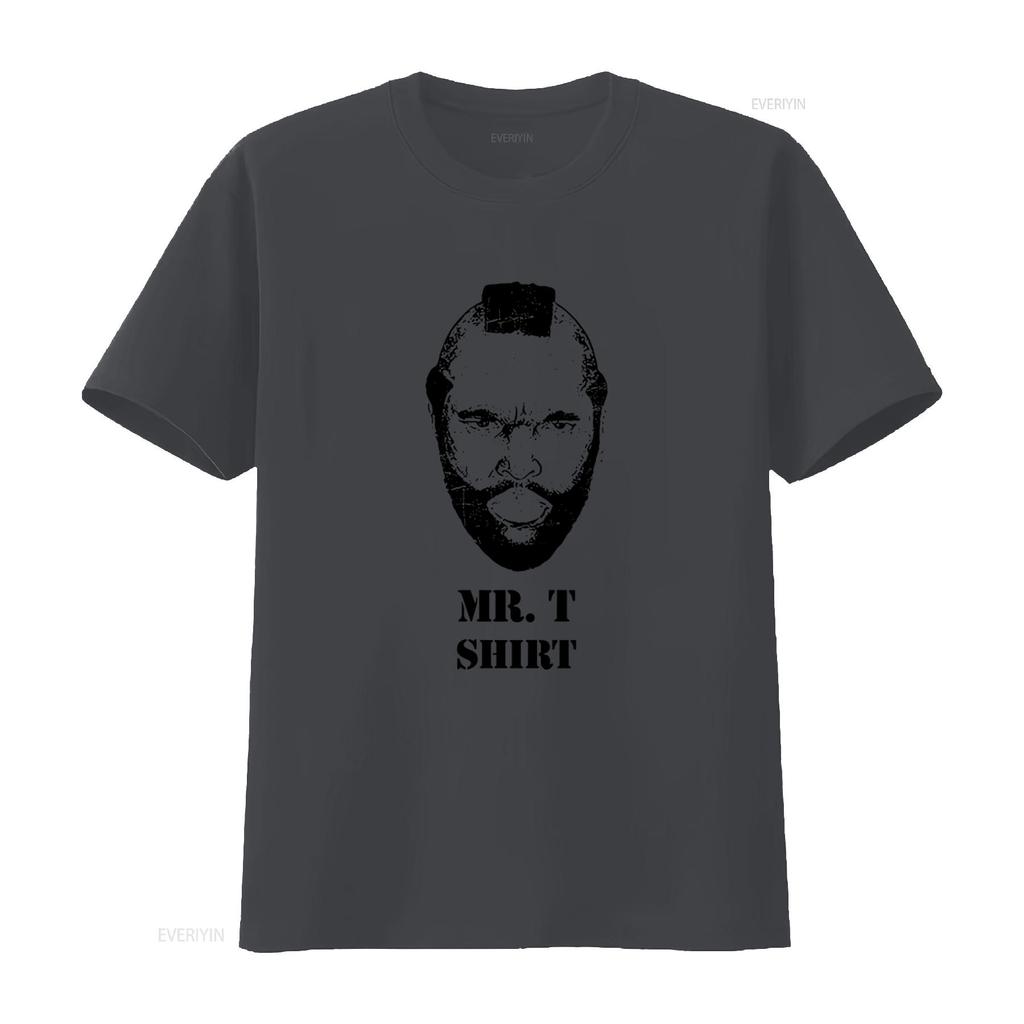 Mr T Print Shirt for Adults Stylish and Unique Design vintage Washed designer clothes graphic Unisex Comfortable Casual