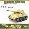 Tankové sady 2023 nové vojenské vozidlo stavebnice stavebnice ww2 německo usa T34 světová válka 2 1 i ii obrněný tank