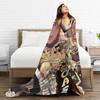 Tsukasa Tenma Warme Decke Camping Plüsch Bettwäsche Überwürfe Street Trend Schlafzimmer Flanell Tagesdecke Sofa Bettbezug