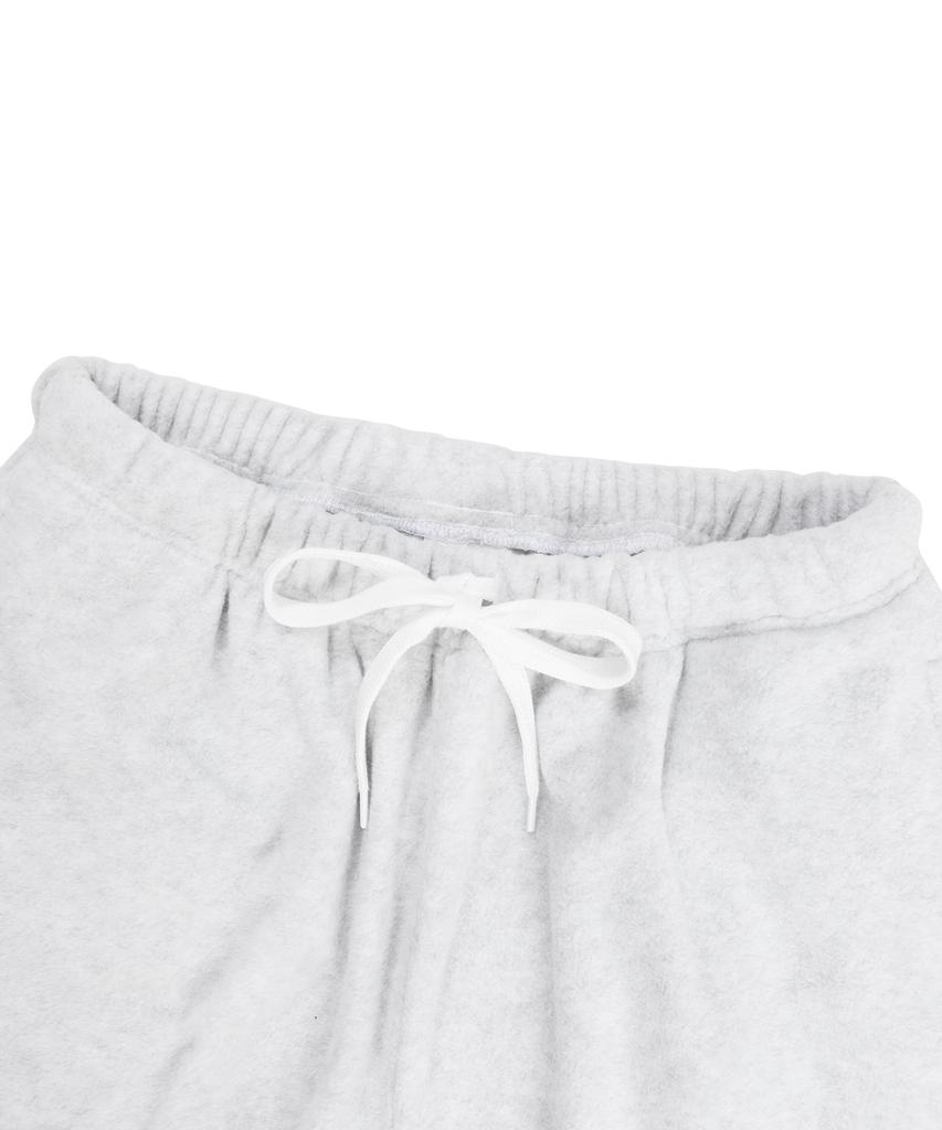 Gainsboro Soft Fleece Jogger Pants_White Melange