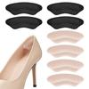 ENLUNTRA Heel Pads for Blisters, Heel Protection with Adhesive, Cushioned, Anti-Slip, Prevents High Heels from Slipping, Adjustable Size, Unisex, Blac