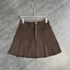 Fashion Pleated Skirt Women Y2k Harajuku White Pencil Skirt Uniforms Safety Pants Summer Solid Color Casual Mini Kawaii Skirt