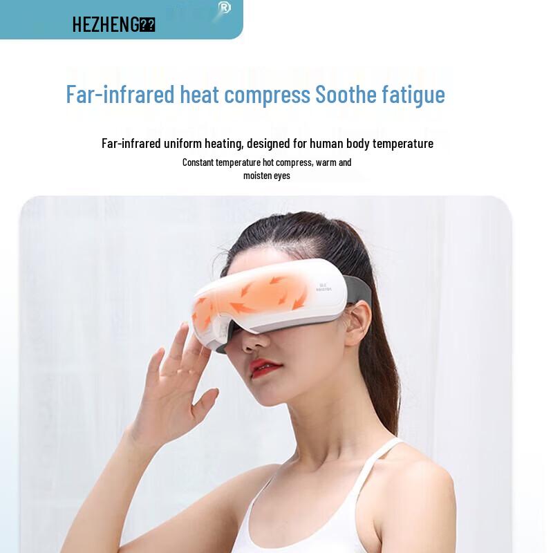 Hezheng Smart Eye Massager with Music, Heat & Air Pressure