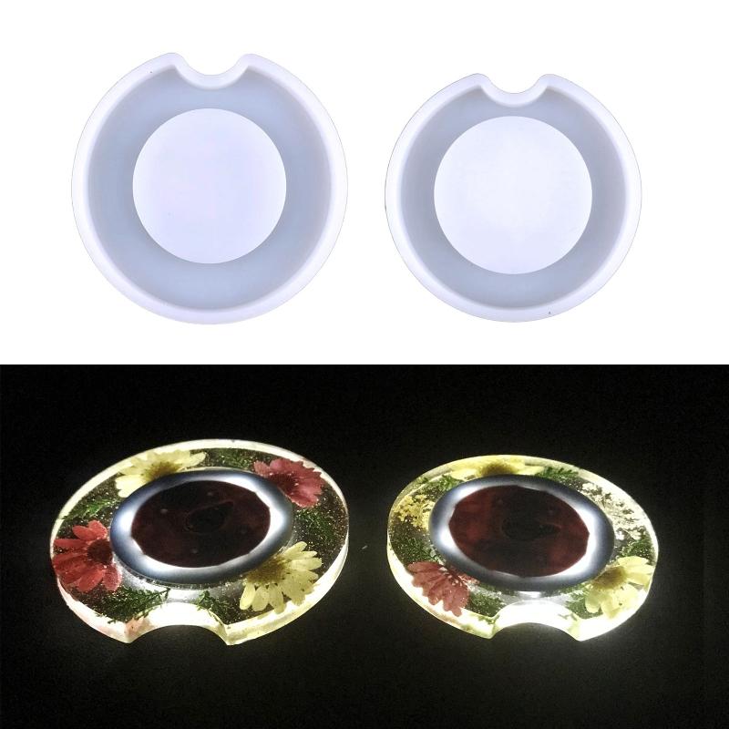 Silikonová pryskyřičná forma Přívěsek na klíče Přívěsek odlévací forma Udělej si sám Coaster Forma Řemeslná výroba Odlévací forma Coaster Clay Forma Nástroj na výrobu šperků