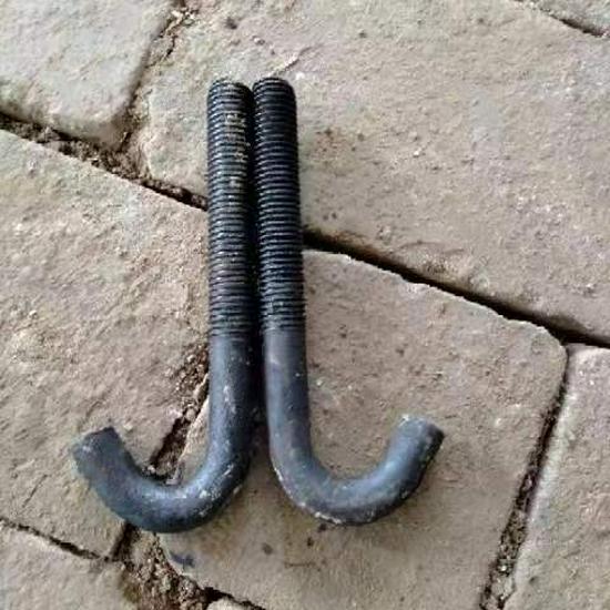 M12-M18 Hook Bolt with Flat Washer & Rubber Bowl for Vibrating Screen Sieve Applications