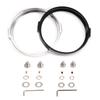 Motorcycles Lighting Accent Accessory: 5-3/4" LED Headlight Trim Rings Modification Headlamp Bezel Trims