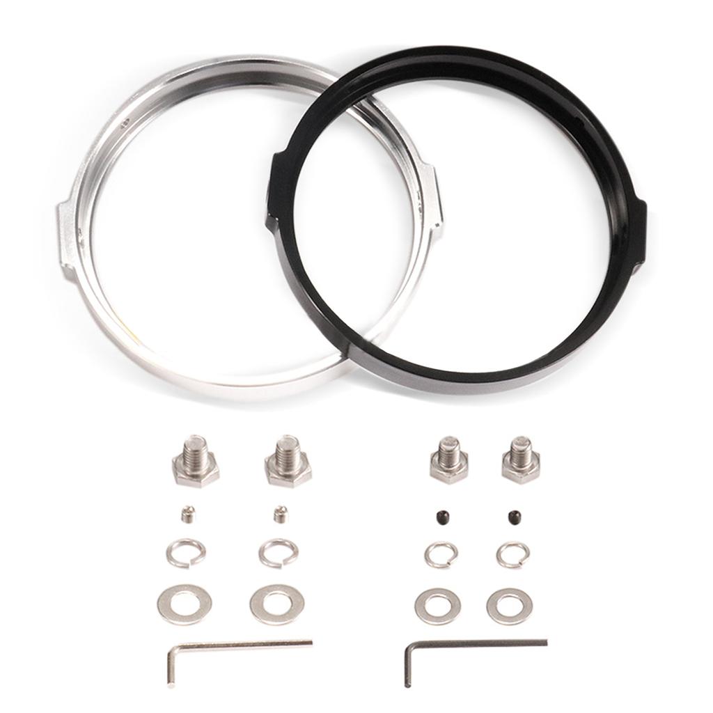 Motorcycles Lighting Accent Accessory: 5-3/4" LED Headlight Trim Rings Modification Headlamp Bezel Trims
