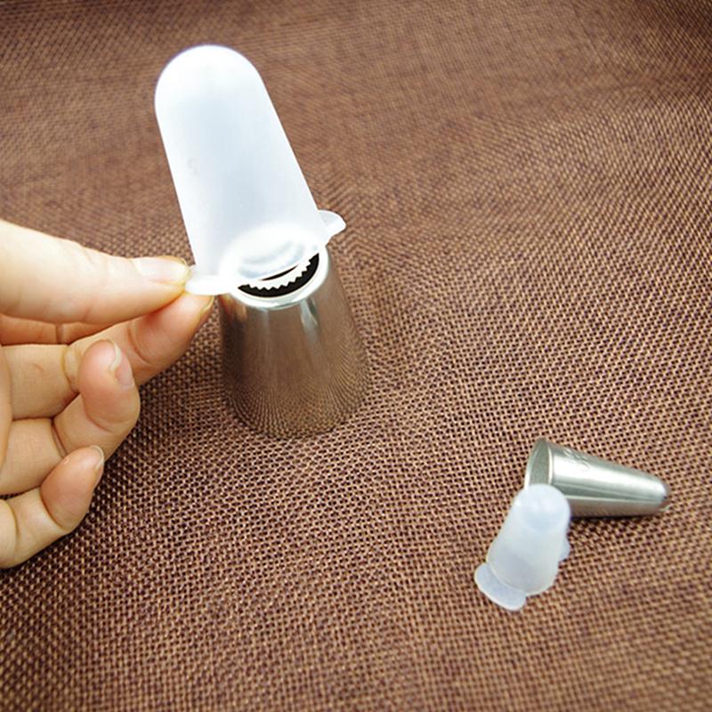 1PC Cake Nozzle Tip Cover Set Premium Flexible Silicone Resists Deformation for Bakery Home Pastry Baking Tools