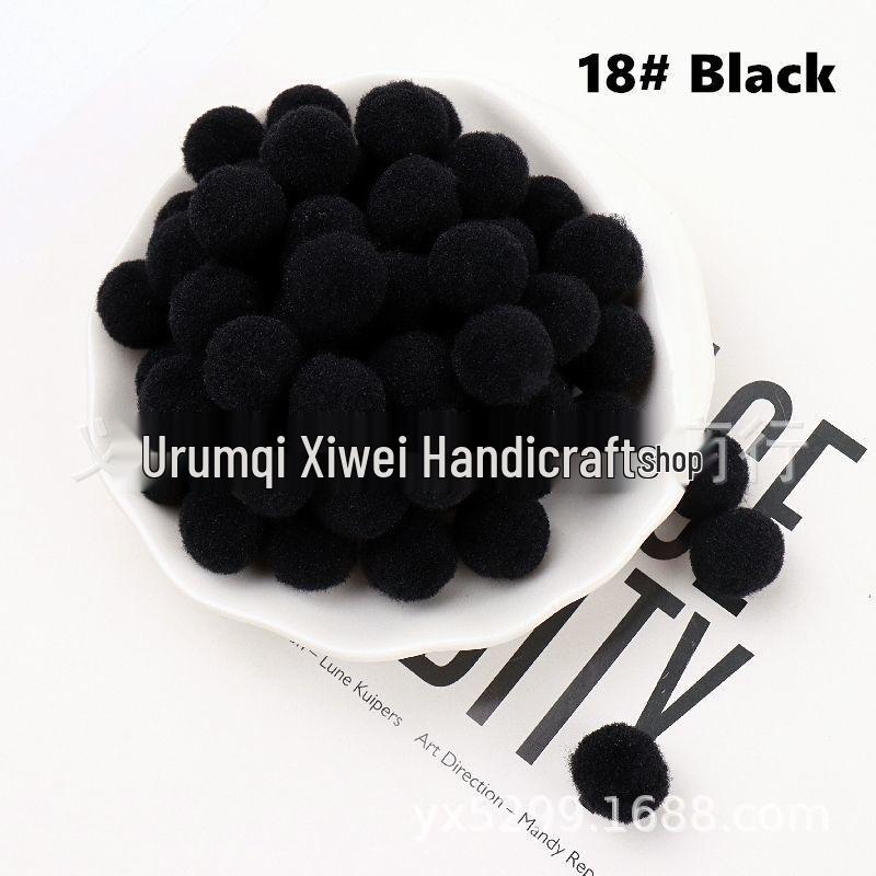High Elastic Polyester Fluff Ball DIY Lace Black Long Hair Accessories