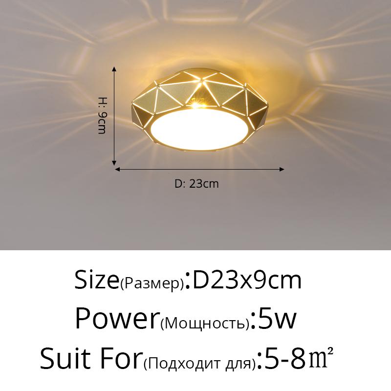 Modern Aisle LED Ceiling Lamp For Corridor Stairs Entrance Attic Square Indoor Lighting Minimalist Style Lights Kitchen Fixtures