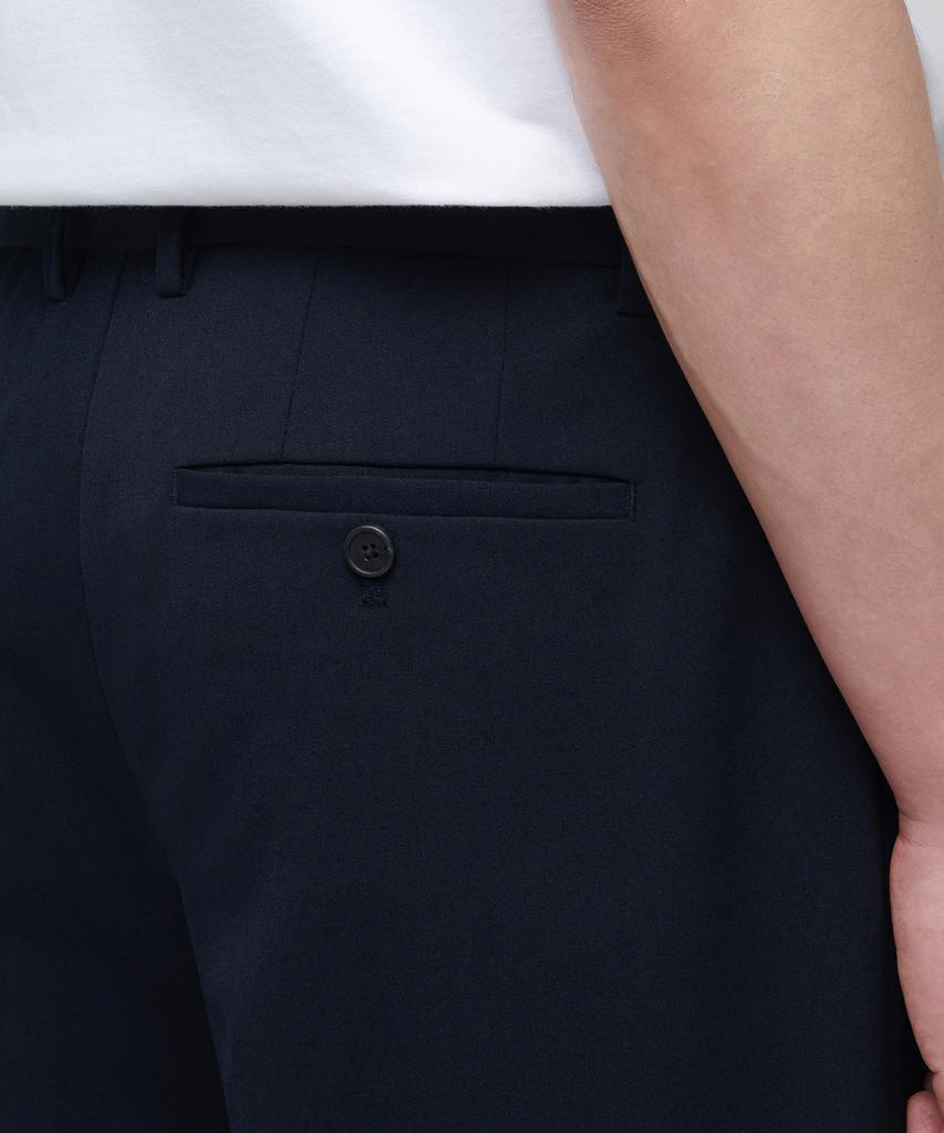 MUSINSA STANDARD Lightweight Real Wide Hidden Banding Slacks [Navy]