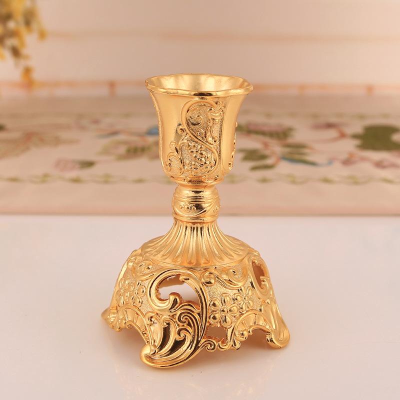 Edelsteinblume einseitiger Kerzen-Dinner-Kerzenhalter Ornament neu romantisch luxuriöser Hochzeitskerzenhalter