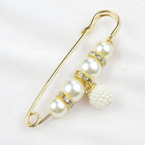 Bezpečnostní brož Jemné zpracování Prevence expozice Atraktivní Faux Pearl Women Safety