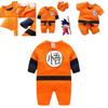 Adorable Newborn Baby Boys Dragon Ball Z Cosplay Romper Bodysuit For Halloween