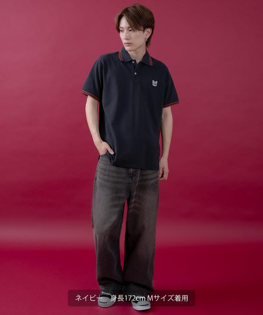 IMPROMES Casual SIDEWAYSTANCE Pique Polo Shirt, Men's, Navy