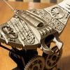 3D Printed Bionic Manta Ray Ornament Mechanical Ocean Animal Decoration with Music for Home Office Desk Tabletop Decor