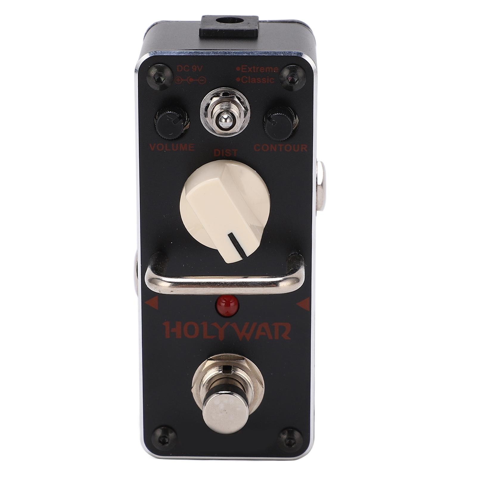 Металлическая педаль дисторшна Черные педали эффектов для электрогитары с экстремальными классическими режимами