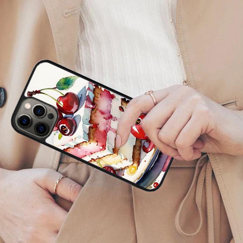Cake Art Fancy Desert Magnetic Phone Case For APPLE iPhone 17 Air 16 14 13 12 Pro Max 15 Plus Wireless Charge With MagSafe Cover