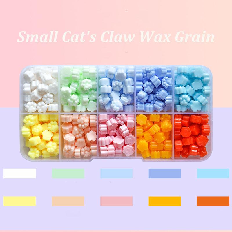 

380 шт. Бусины сургуча для запечатывания коробок, 10/15 ячеек, Маленький кошачий коготок, Подсолнух, Гранулы сургуча для восковой печати,