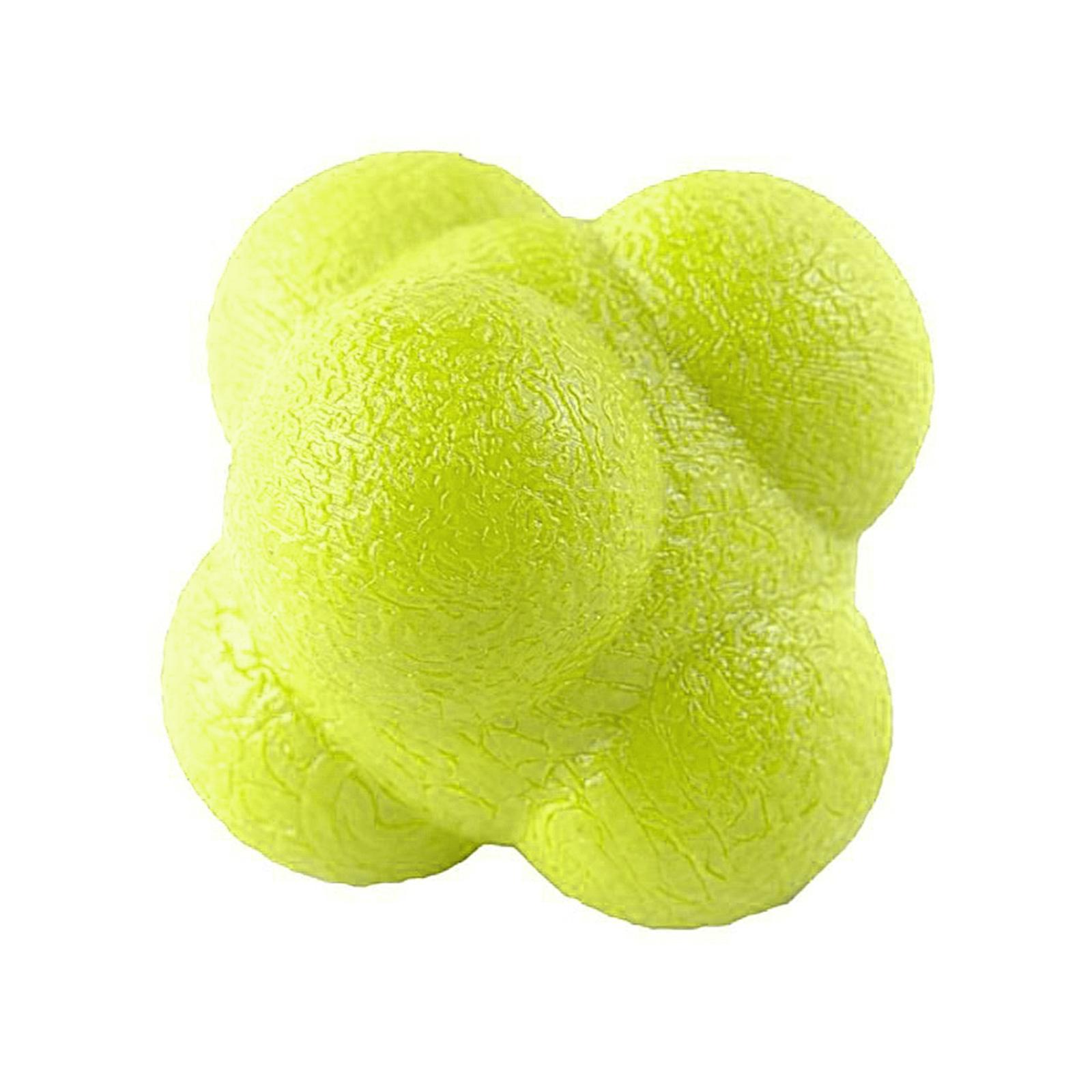 

Мячи для тренировки рефлексной реакции, скорости и ловкости, оборудование для тренировки координации рук и глаз, мячи для тренировки реакции с 6 сторонами жёлтый