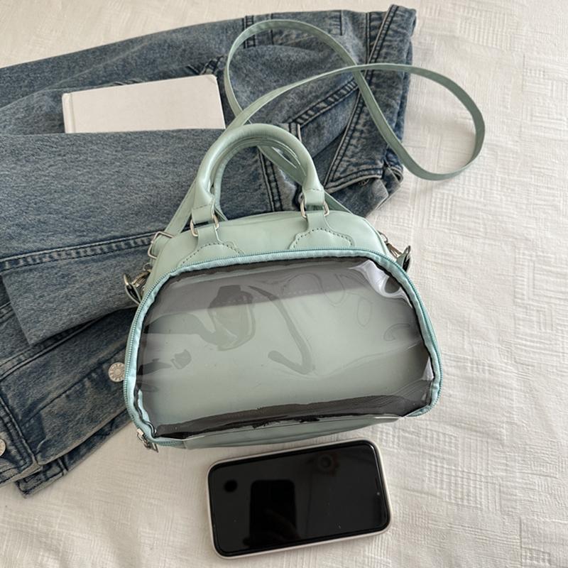 2025 Neue Transparente Joker Handtasche Große Kapazität Wasserdicht Tägliche Pendler Umhängetasche Japanisch Niedlich Zweidimensionale Messenger Bag