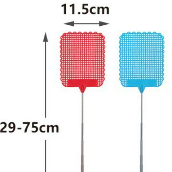 Durable Telescopic Stainless Steel Fly Swatter with Long Handle