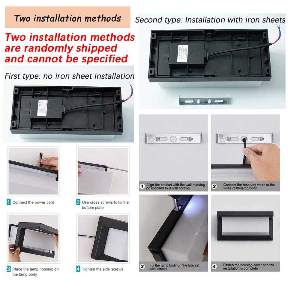 LED Wall Light Motion Sensor Indoor Outdoor AC85-265V ABS Waterproof Led Lights Home Appliance For Garden Living Room Decoration