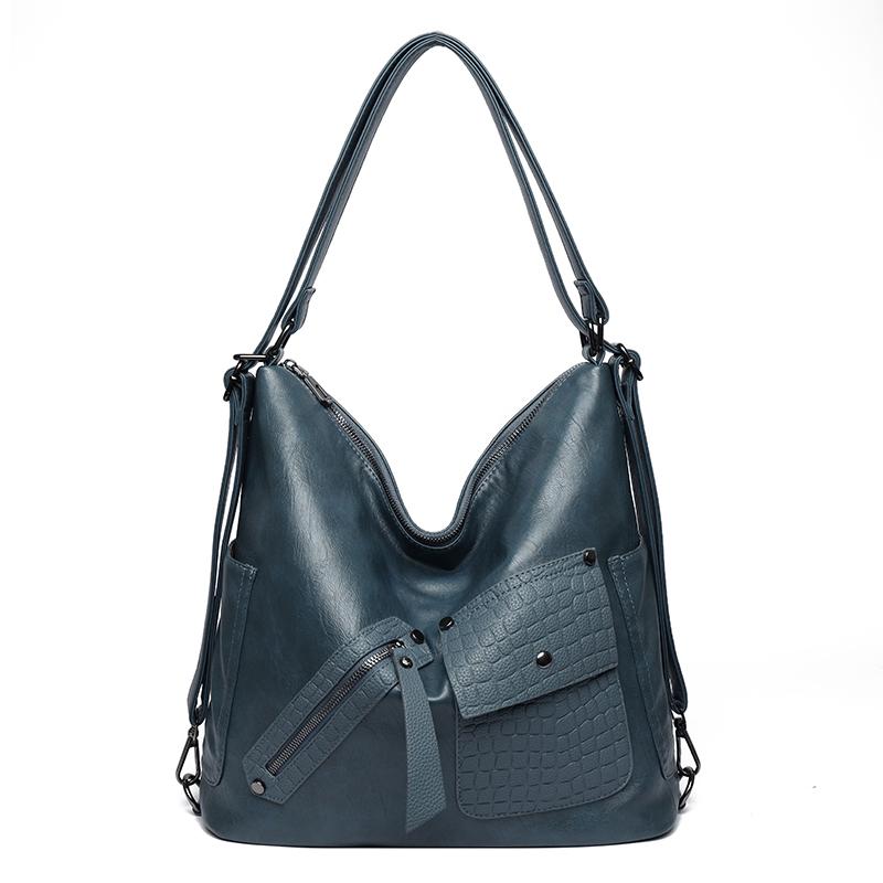 Leather Luxury Handbags women bags designer Multifunction Shoulder Bags For Women 2025 Travel Back Pack Mochila Feminina Sac New