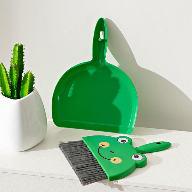 Small Broom Dustpan Set Household Desk Cleaning Desk Cleaning Garbage Shovel Pet Children Mini Broom Broom