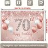 2D Rose Gold Diamond 70th Birthday Backdrop for Her Birthday Photoshoot