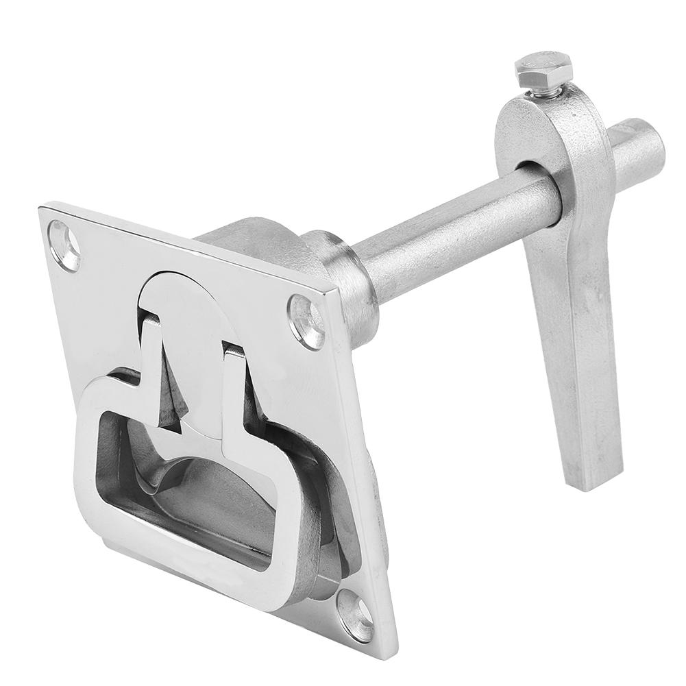 Stainless Steel Flush Mount Floor Lock Hatch Latch Hardware Accessory for Marine Boat