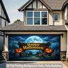 1 piece of 2D flat background fabric Halloween pumpkin lantern cemetery forest night background banner