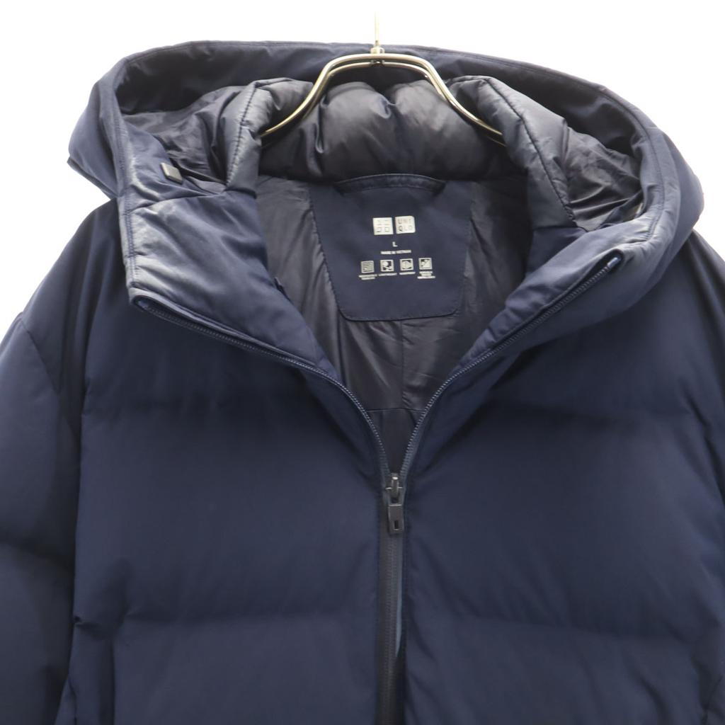 Uniqlo Seamless Down Parka L Navy 3D Cut Men's Used