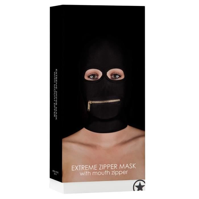 OUCH! EXTREME ZIPPER MASK BLACK