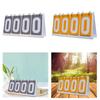 Sports Scoreboard Score Counter Competition Scoring Board Compact 4 digits Score Keeper Flip Score Board for Outdoor Baseball