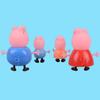 Cartoon Peppa Pig Cake Topper Set For Birthday Party With Soft And Hard Headed Figures